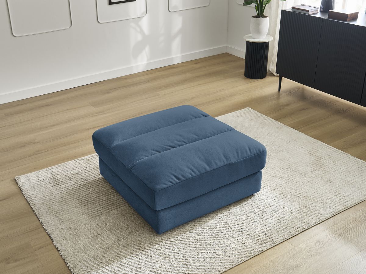Pouf SIERRA velours bleu foncé — vue 6