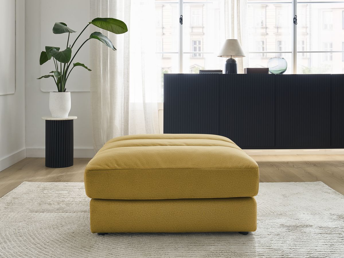 Pouf SIERRA velours jaune — vue 4