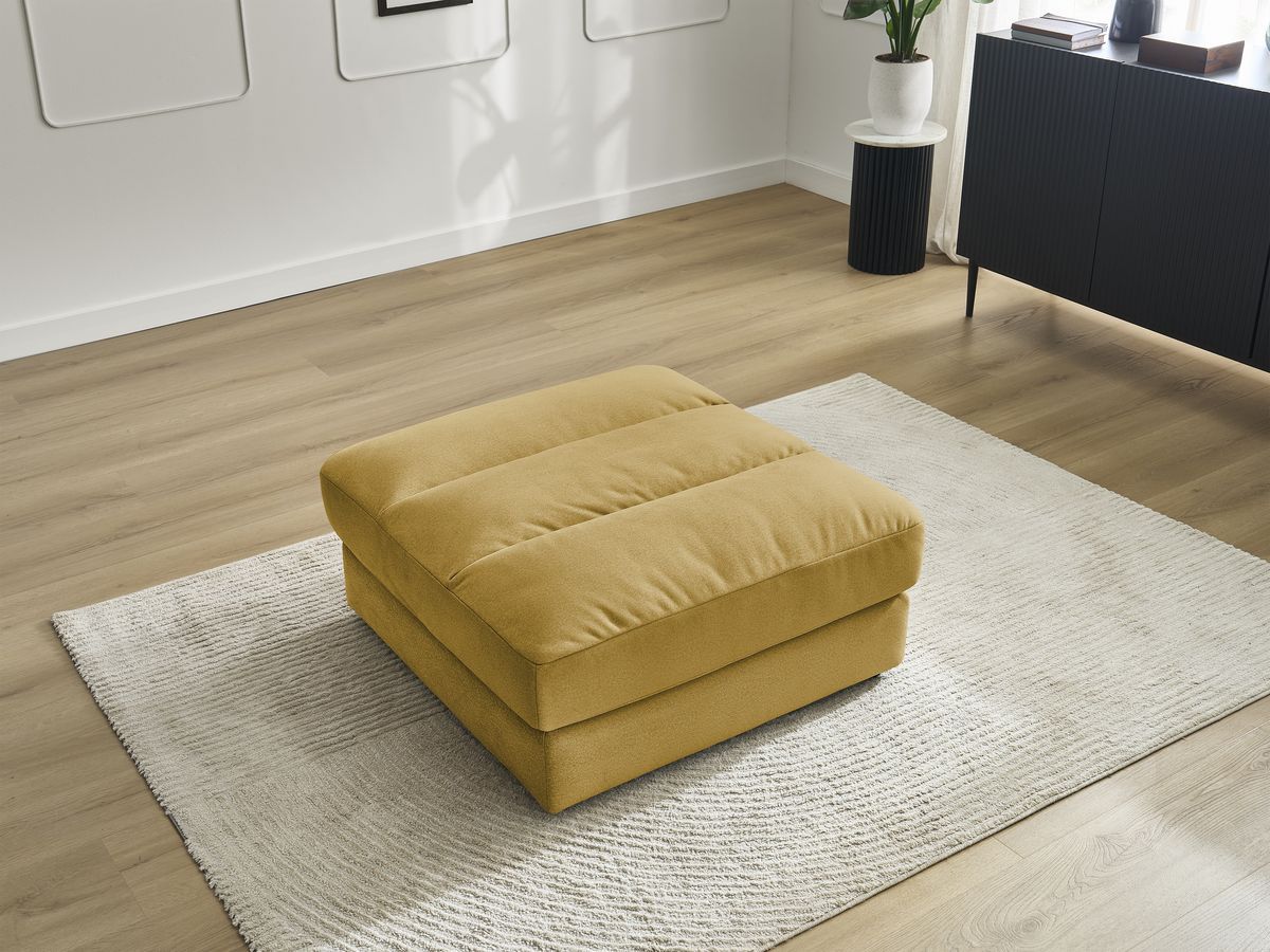 Pouf SIERRA velours jaune — vue 6