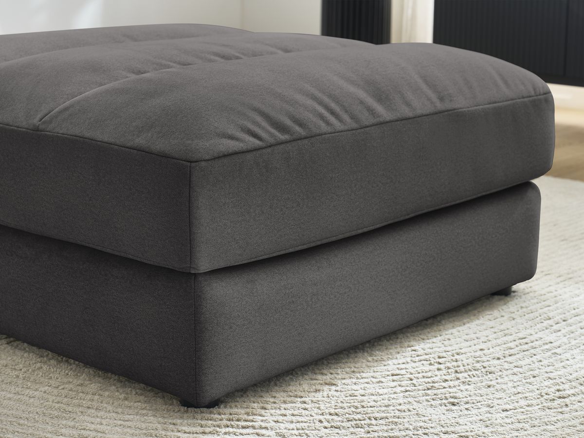 Pouf SIERRA velours noir — vue 6