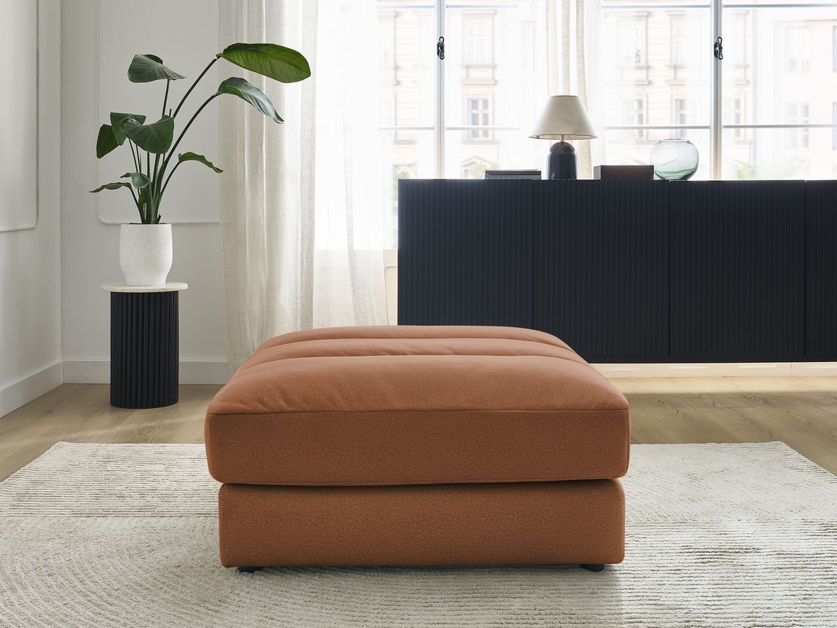 Pouf SIERRA velours orange — vue 4
