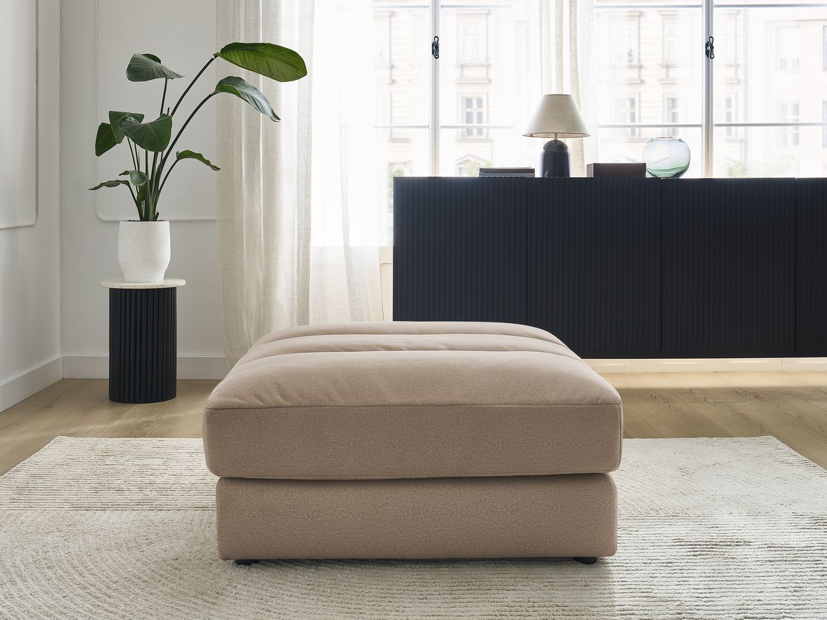 Pouf SIERRA velours taupe — vue 4