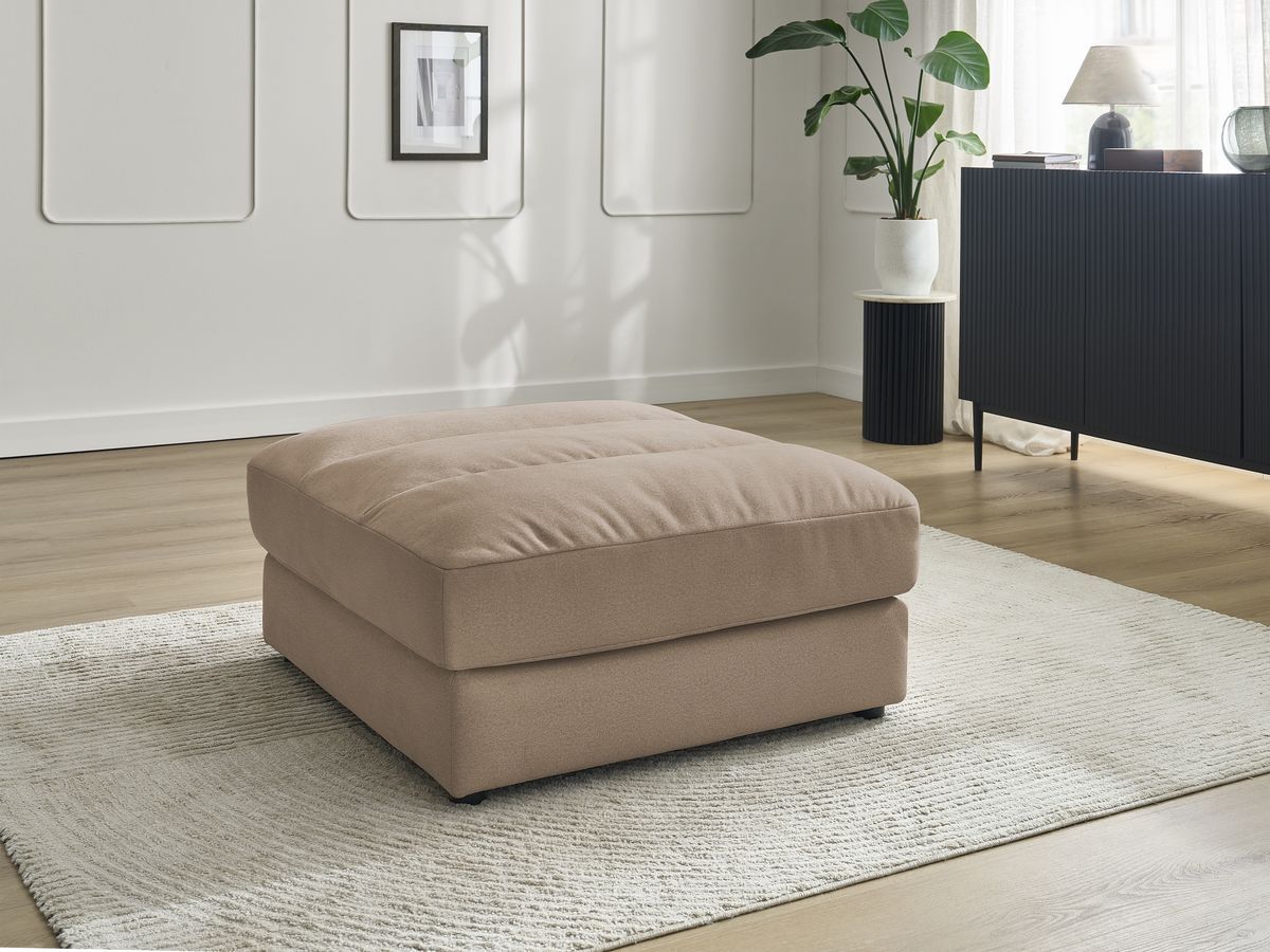 Pouf SIERRA velours taupe — vue 5