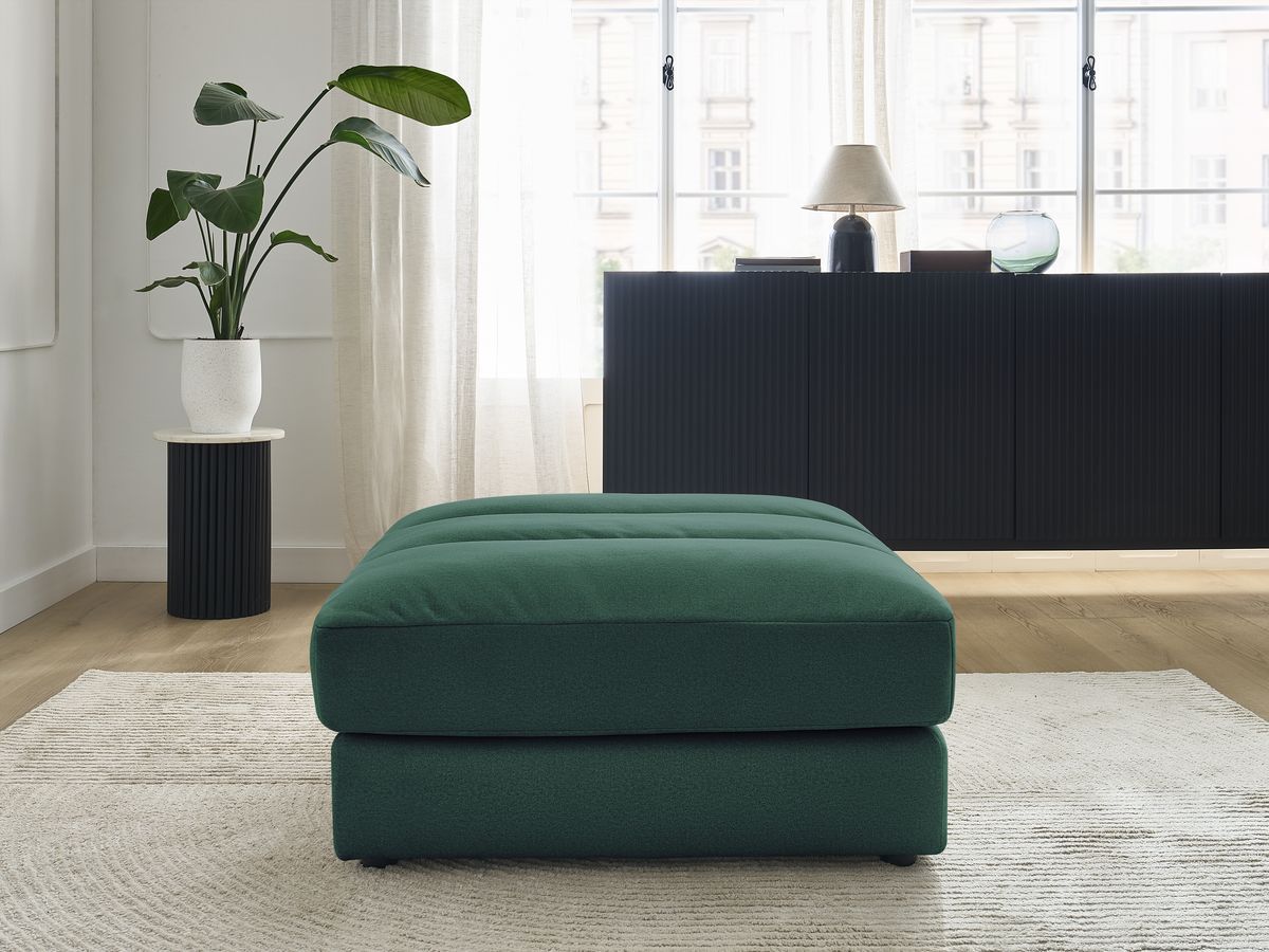 Pouf SIERRA velours vert foncé — vue 4
