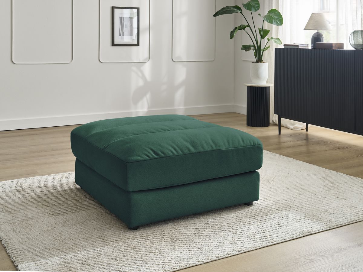Pouf SIERRA velours vert foncé — vue 5