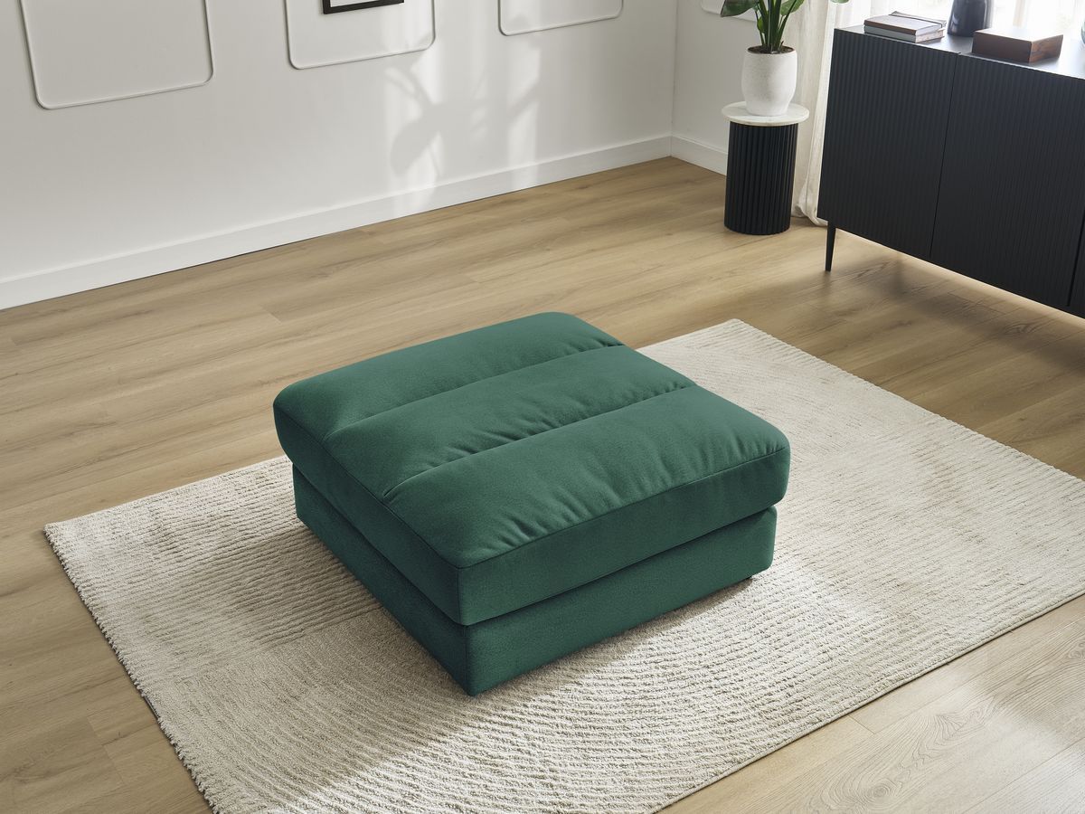Pouf SIERRA velours vert foncé — vue 6