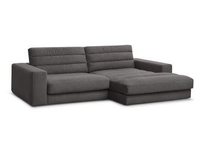 Canapé d'angle fixe SIERRA velours