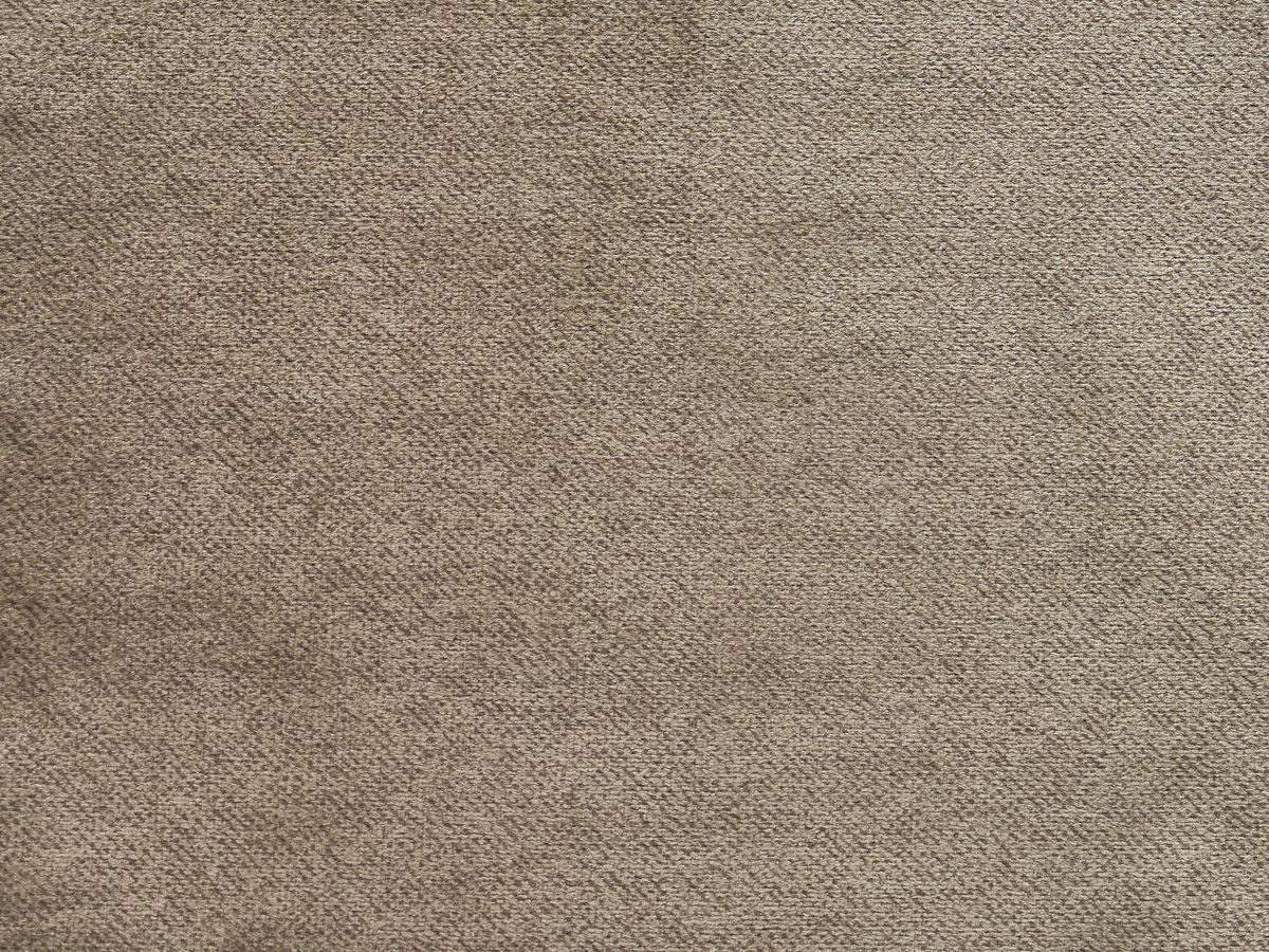Canapé d'angle fixe SIERRA velours avec pouf