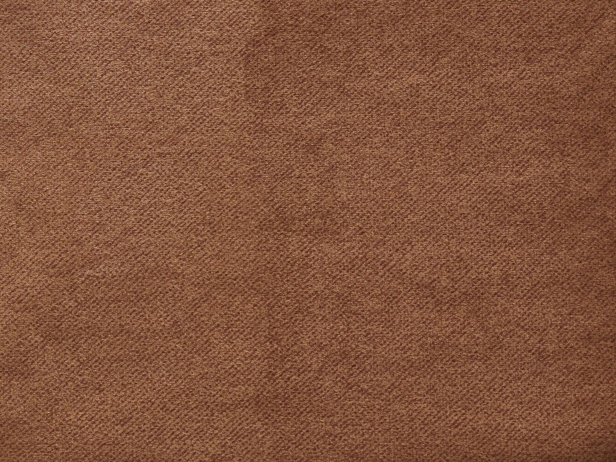 Canapé d'angle fixe SIERRA velours avec pouf