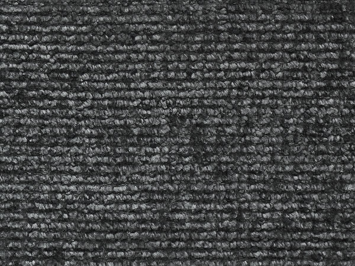 Canapé d'angle fixe SIERRA tissu texturé avec pouf