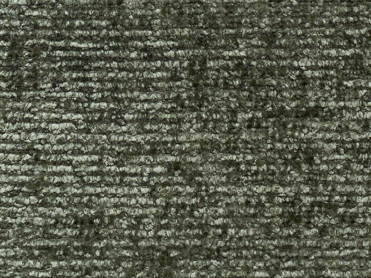 Canapé d'angle fixe SIERRA tissu texturé avec pouf