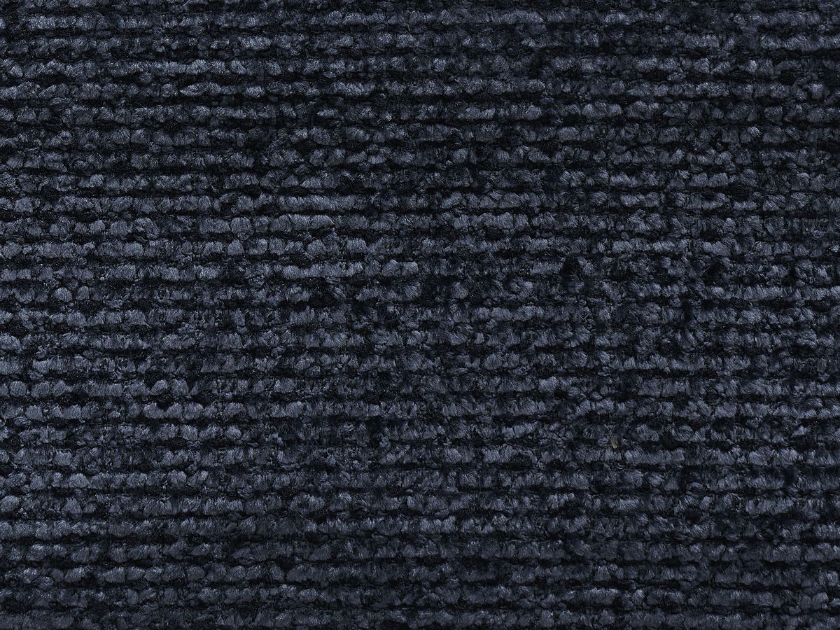 Canapé d'angle fixe SIERRA tissu texturé avec pouf