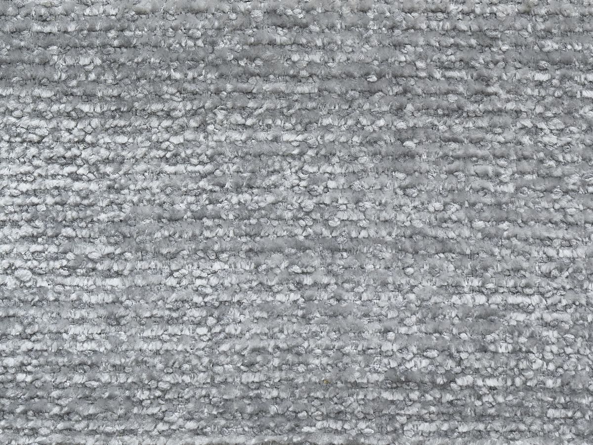 Canapé d'angle fixe SIERRA tissu texturé avec pouf