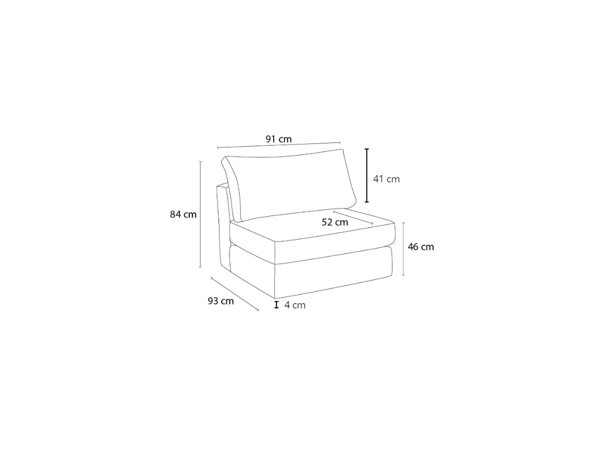 Canapé d'angle fixe EVEREST tissu chiné - Orange - Angle droit - 10 coussins
