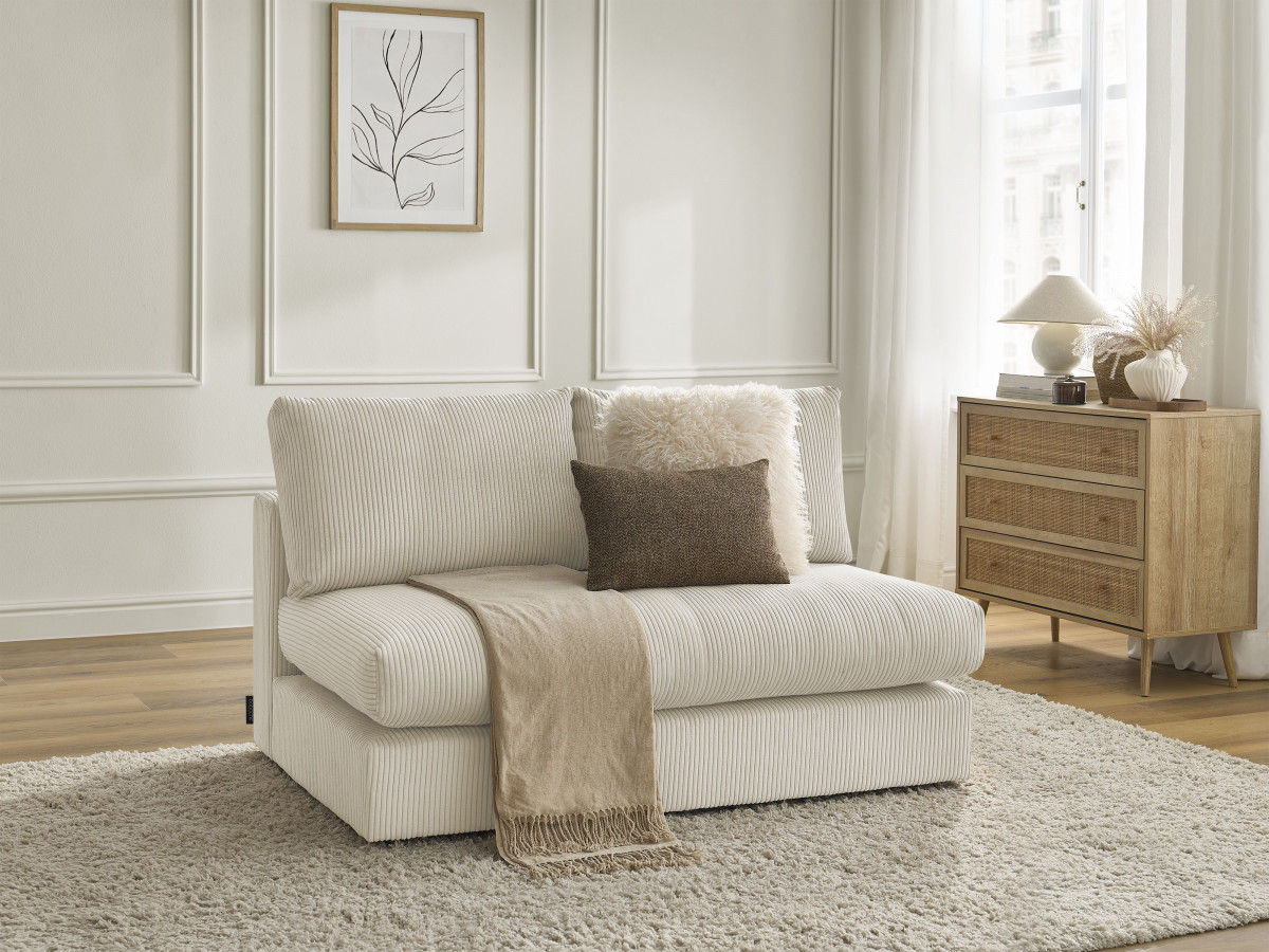 2-zits fauteuil voor PARIS modulaire bank in corduroy