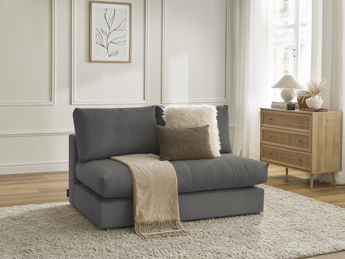 2-zits fauteuil voor PARIS modulaire bank in corduroy