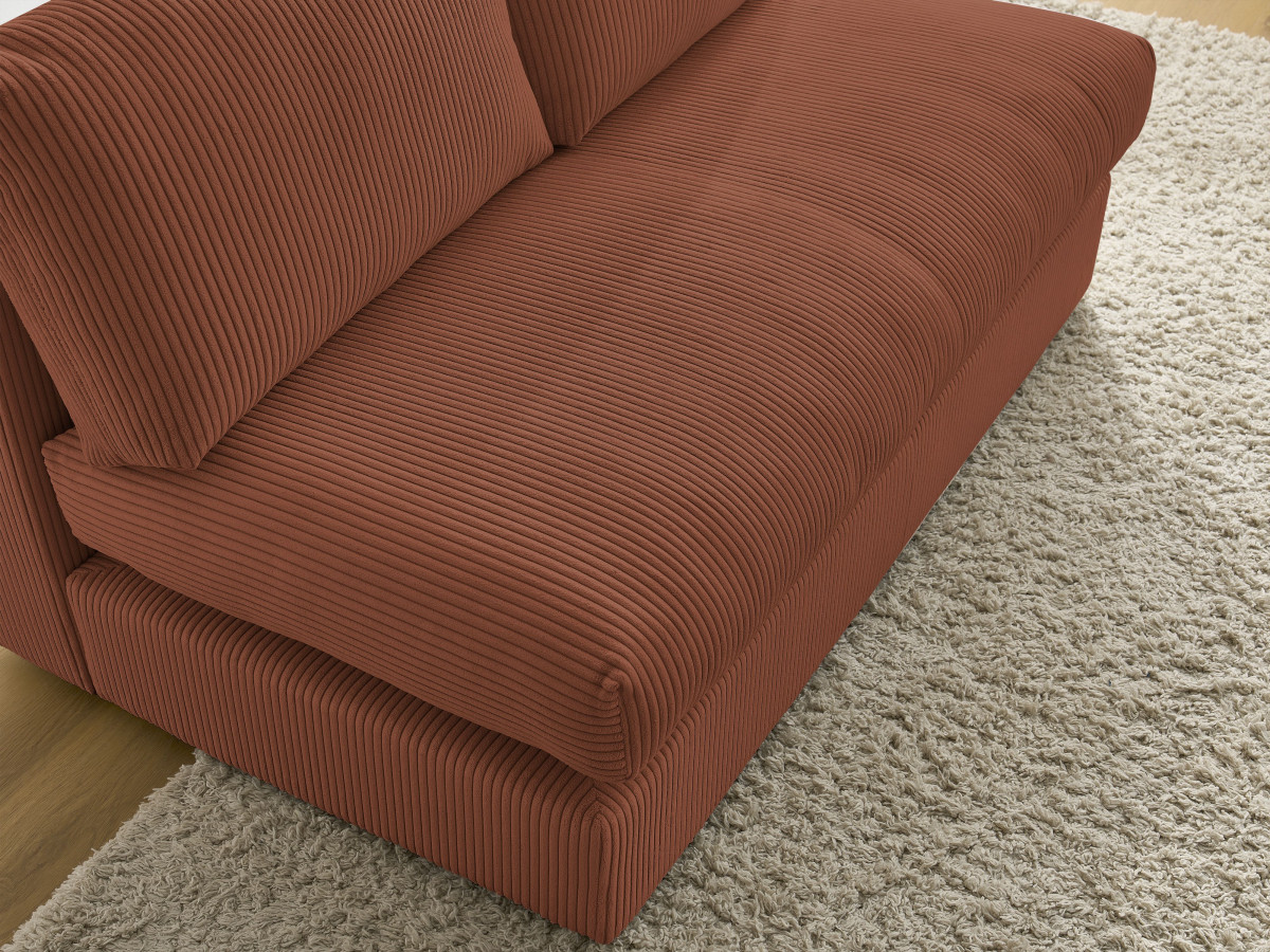 2-zits fauteuil voor PARIS modulaire bank in corduroy