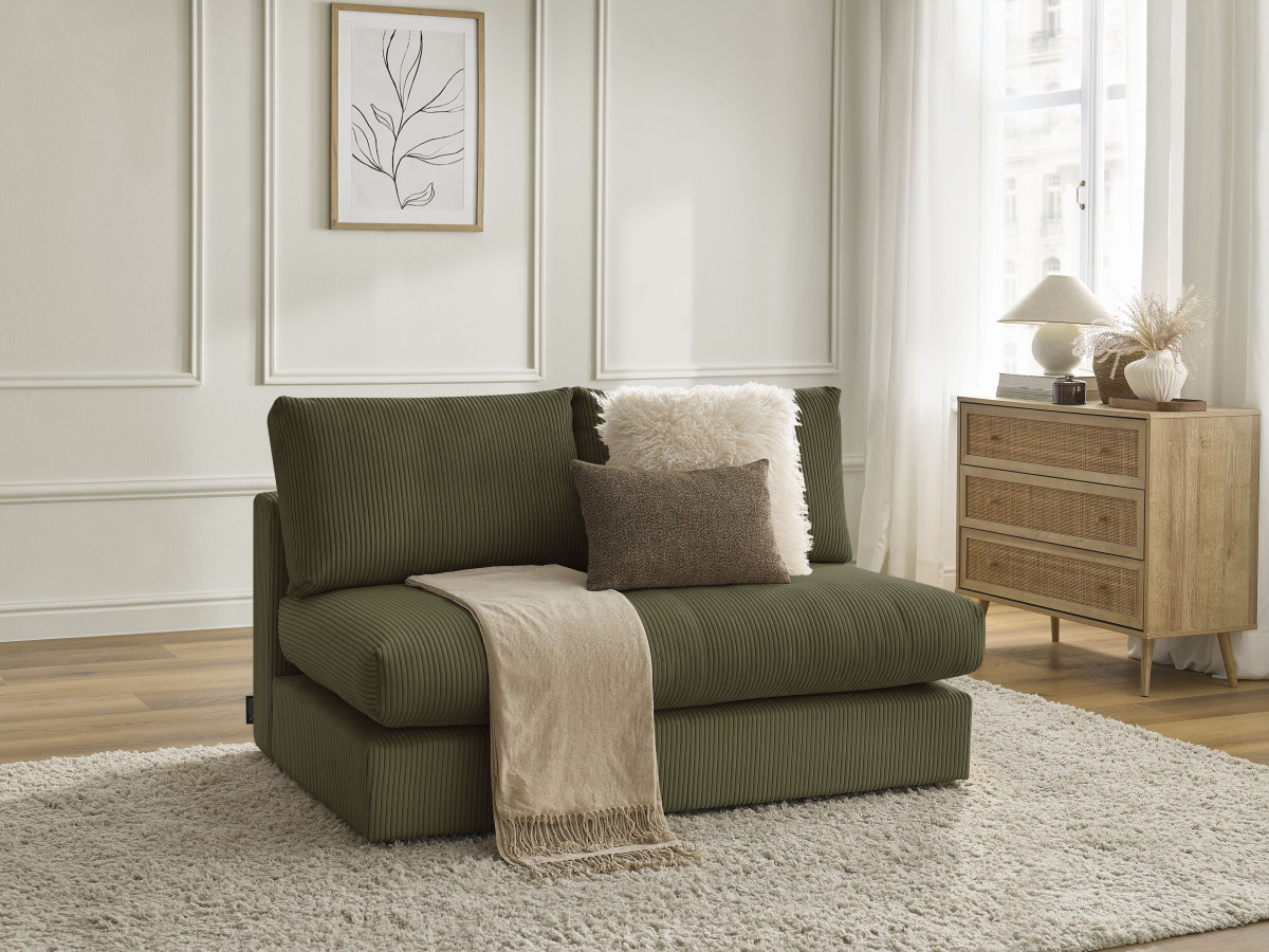 2-zits fauteuil voor PARIS modulaire bank in corduroy