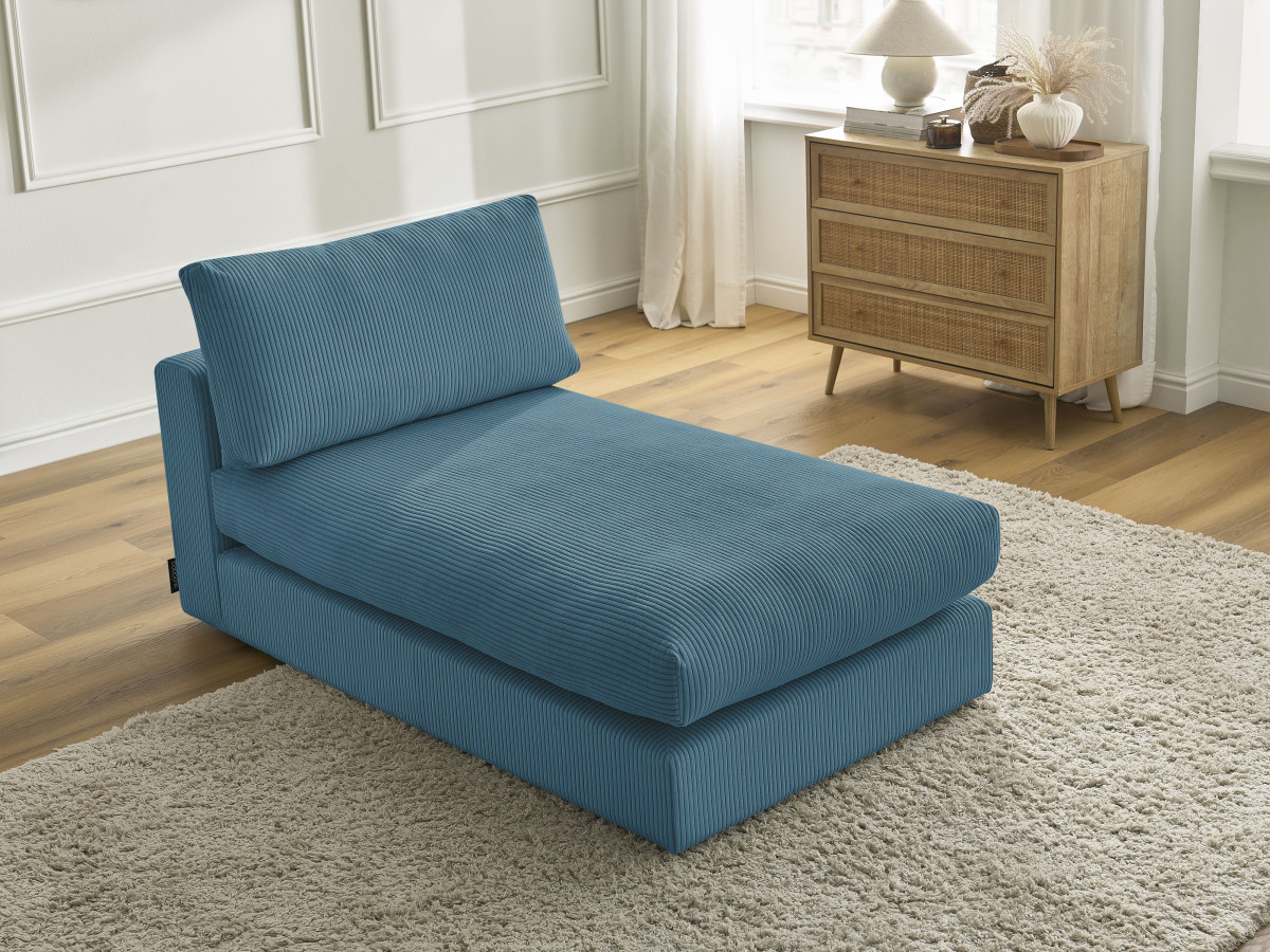 Méridienne pour canapé modulable PARIS velours côtelé
