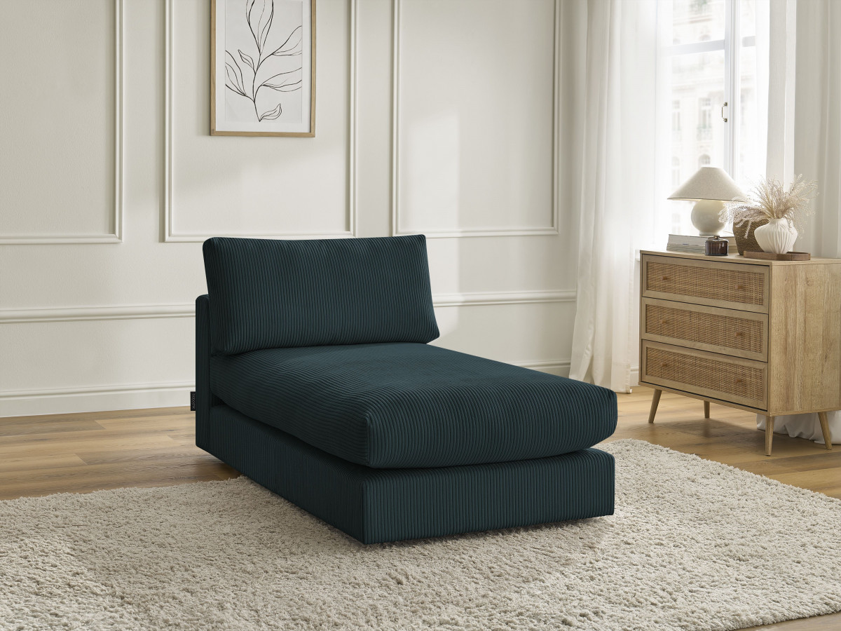 Méridienne pour canapé modulable PARIS velours côtelé