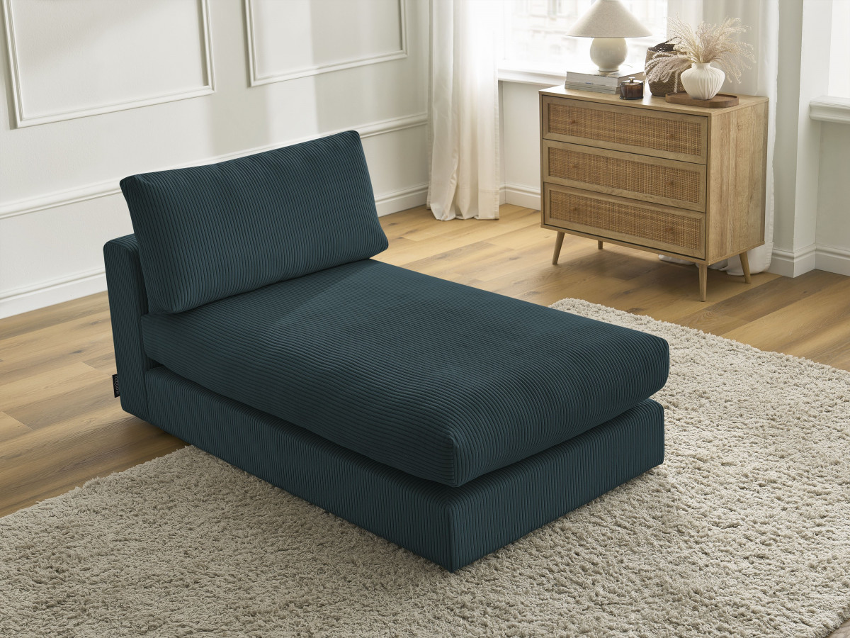 Méridienne pour canapé modulable PARIS velours côtelé
