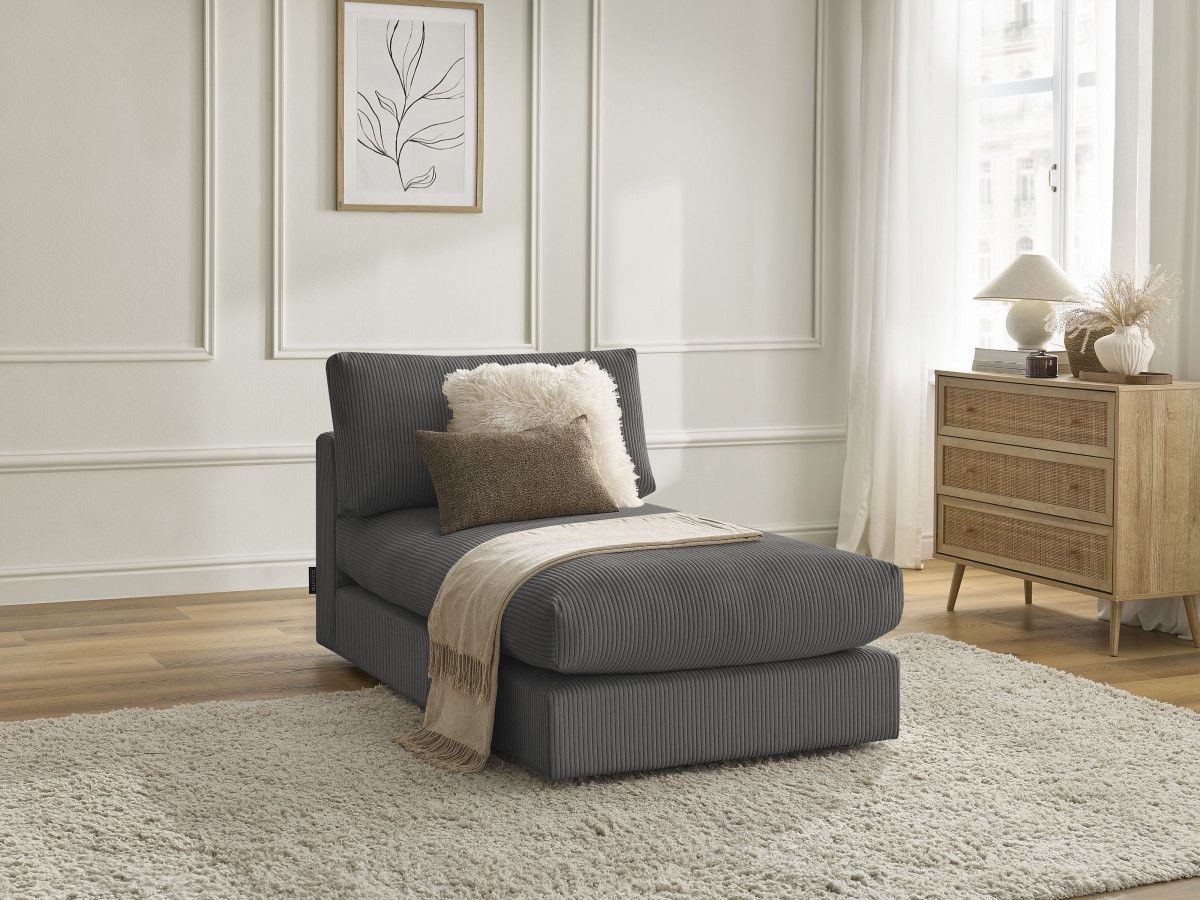 PARIS corduroy modulaire chaise longue