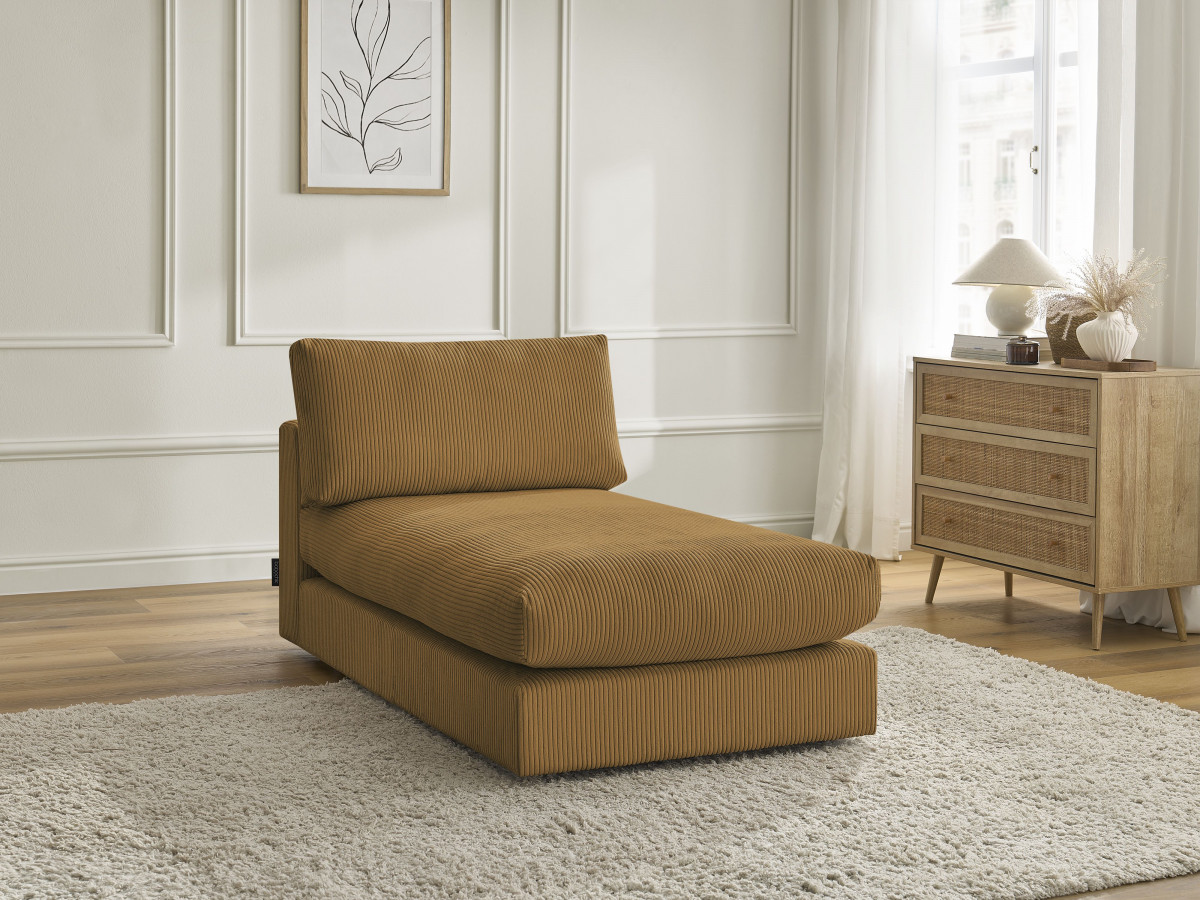 Méridienne pour canapé modulable PARIS velours côtelé