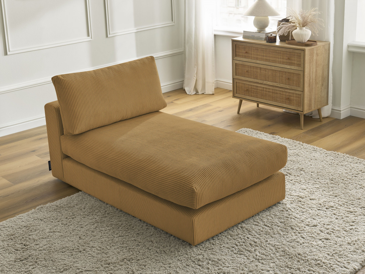 Méridienne pour canapé modulable PARIS velours côtelé