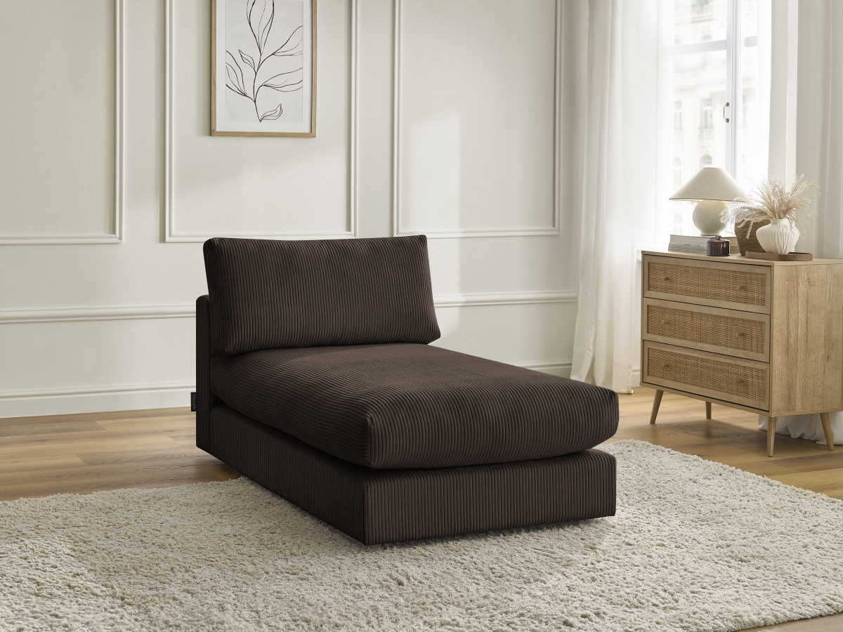 Méridienne pour canapé modulable PARIS velours côtelé