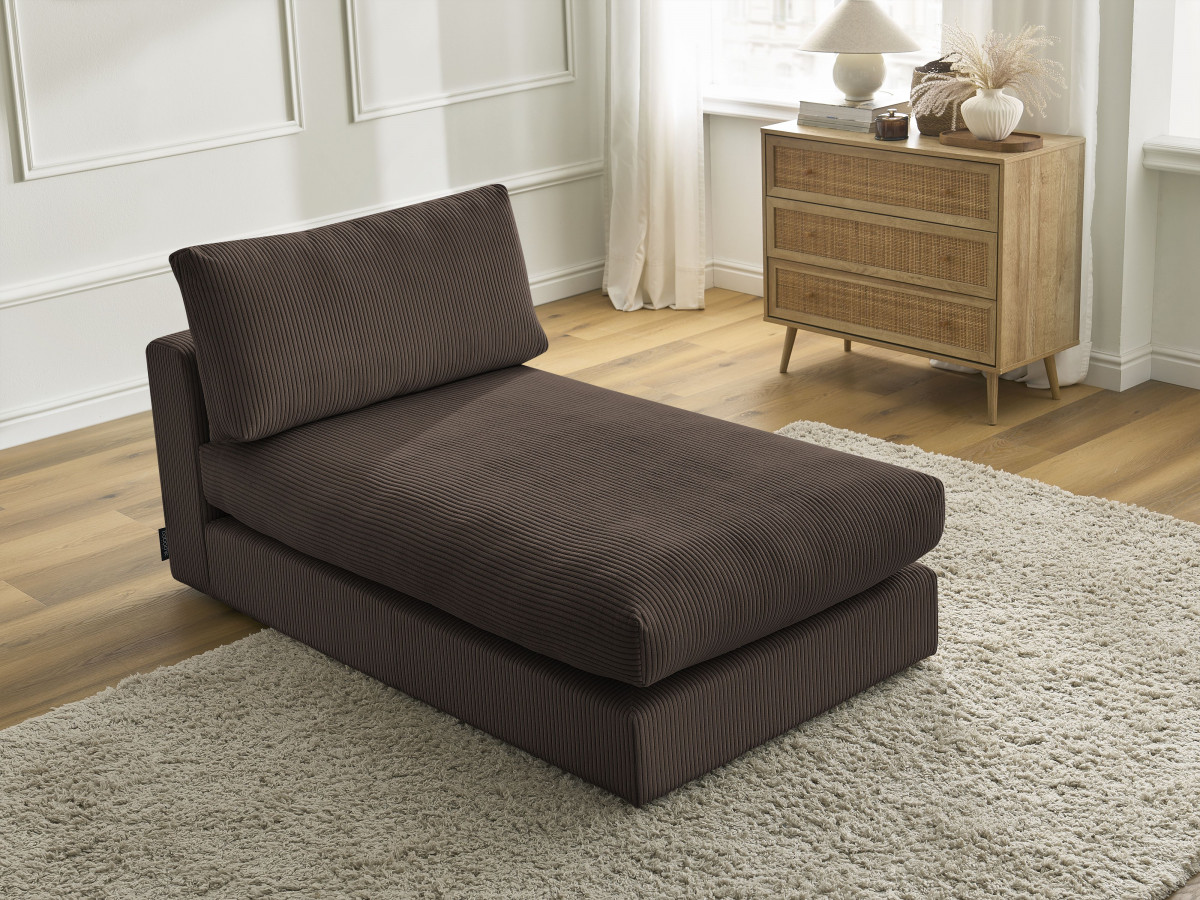 Méridienne pour canapé modulable PARIS velours côtelé