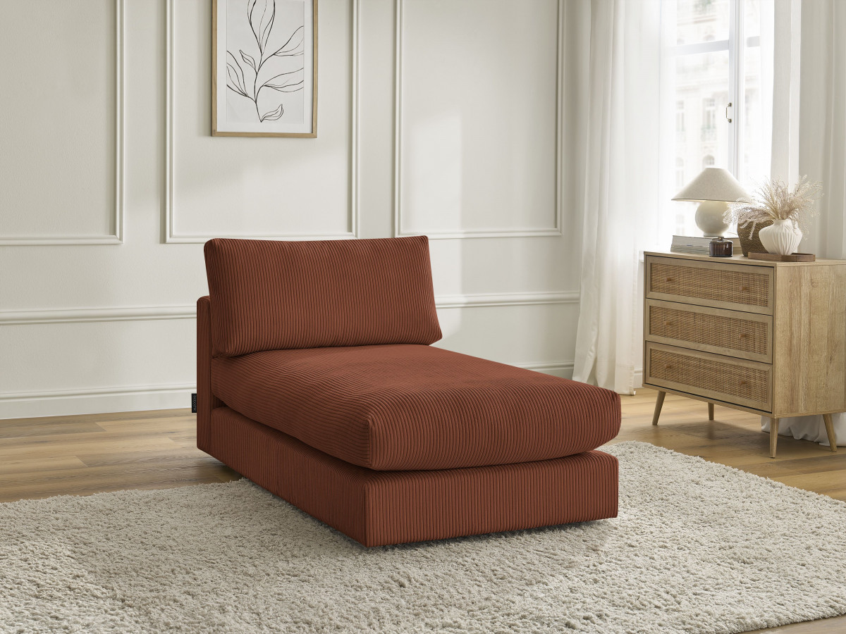 Méridienne pour canapé modulable PARIS velours côtelé