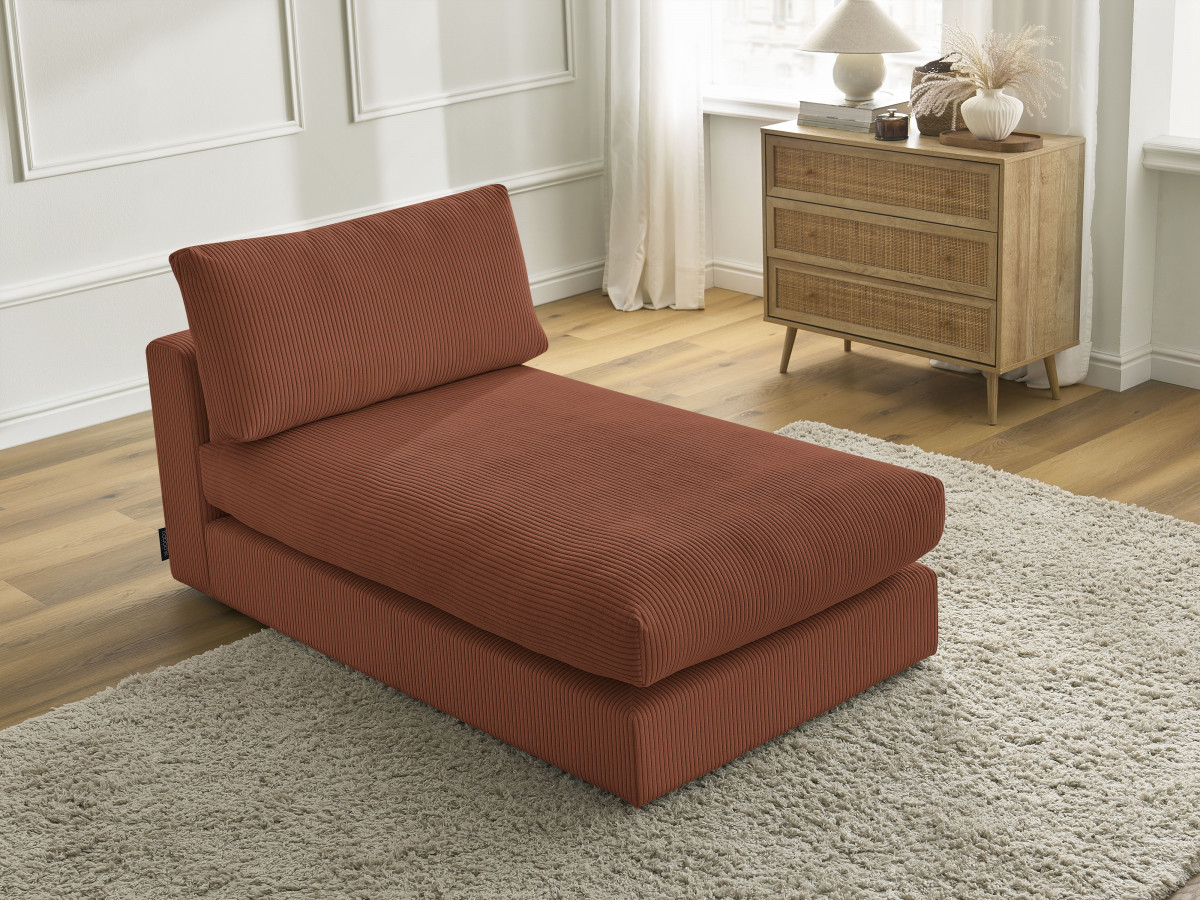 Méridienne pour canapé modulable PARIS velours côtelé