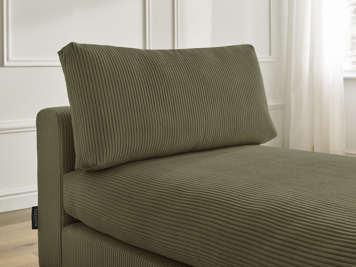 Méridienne pour canapé modulable PARIS velours côtelé