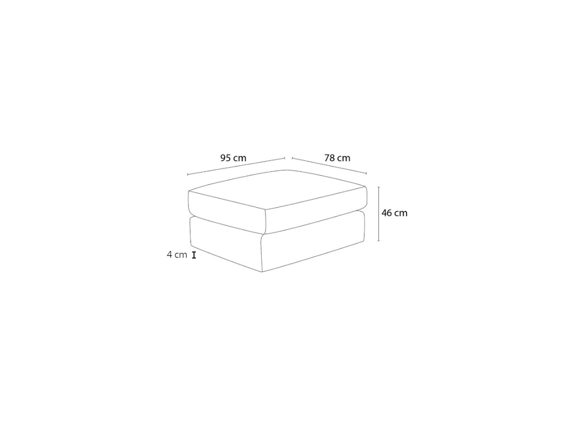Canapé d'angle fixe EVEREST tissu chiné - Orange - Angle droit - 10 coussins