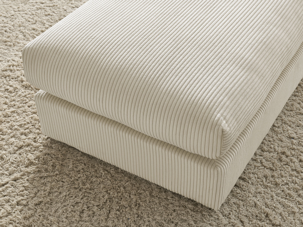Pouf pour canapé modulable PARIS velours côtelé