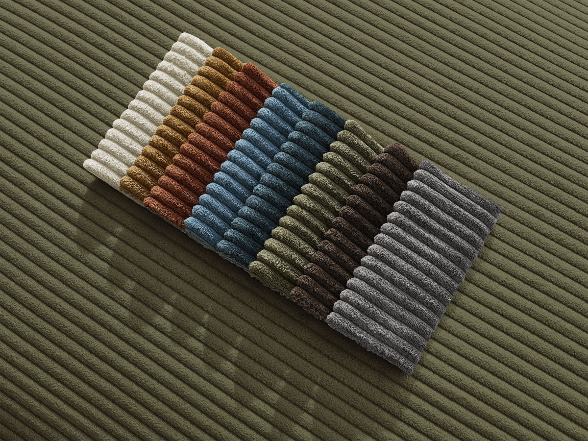 PARIS corduroy modulaire zitbankpoef