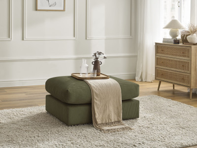 Pouf pour canapé modulable PARIS velours côtelé