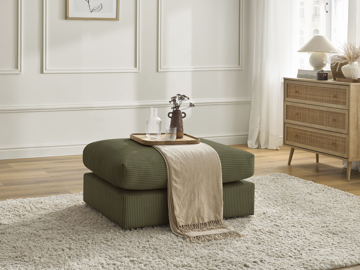 PARIS corduroy modulaire zitbankpoef