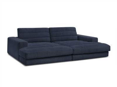 Canapé droit fixe 4 places SIERRA assise profonde tissu texturé
