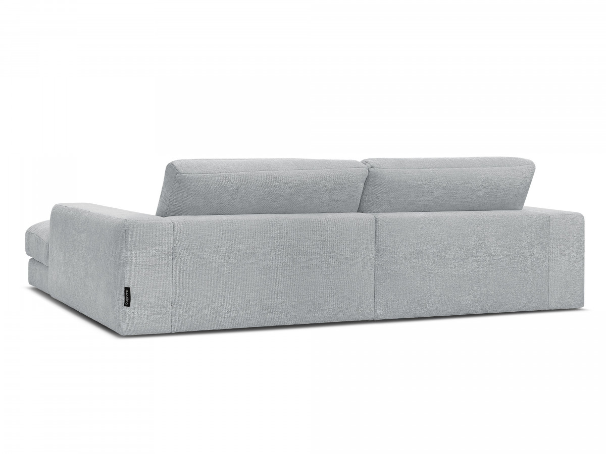 Canapé droit fixe 4 places SIERRA assise profonde tissu texturé