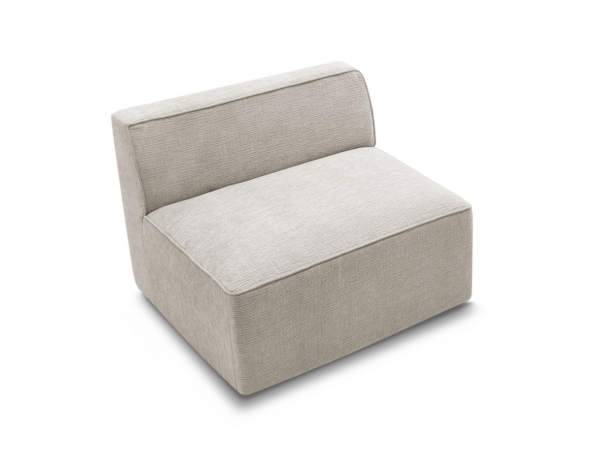 Chauffeuse 1 place pour canapé modulable ROUSSEAU tissu texturé
