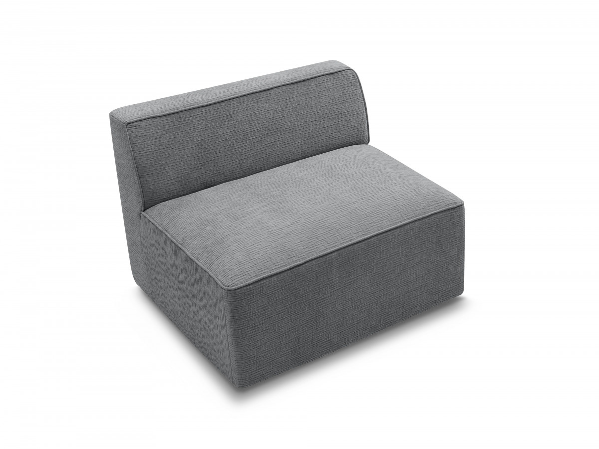 Chauffeuse 1 place pour canapé modulable ROUSSEAU tissu texturé