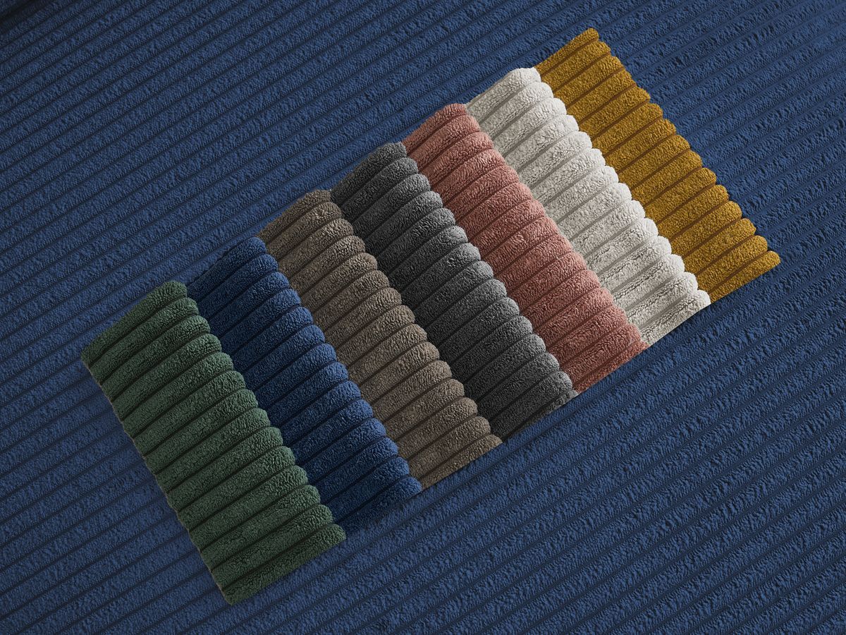 Pouf TINA velours côtelé