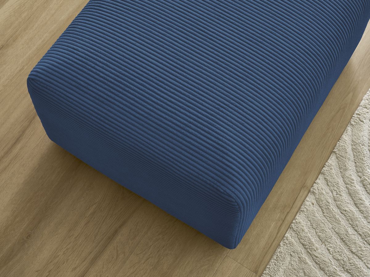 Pouf TINA velours côtelé