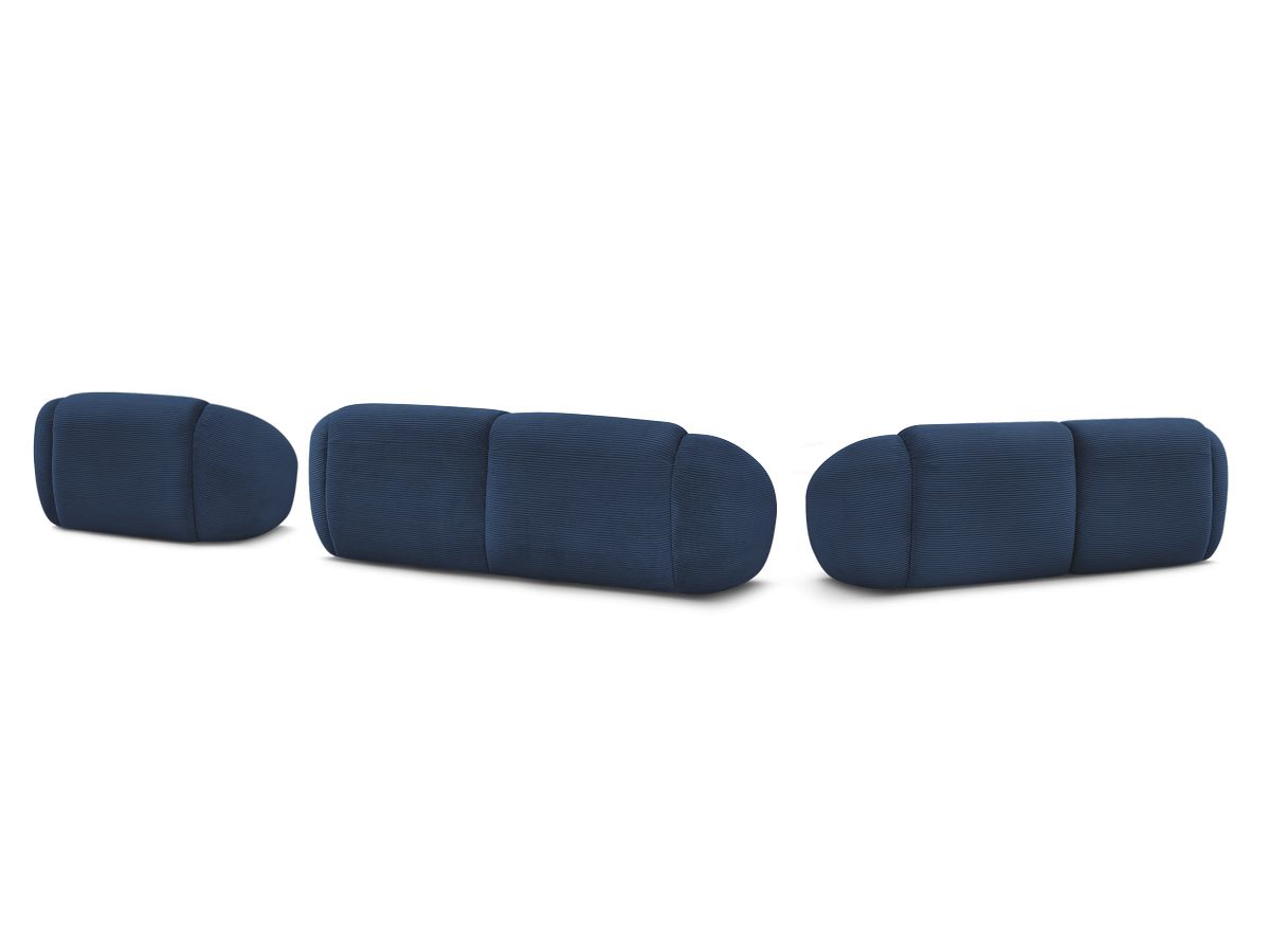 Vaste rechte bankstel 3 + 2 plaatsen + TINA corduroy fauteuil