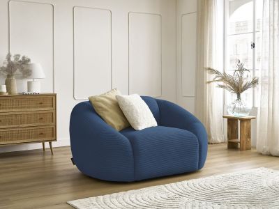 Fauteuil TINA velours côtelé