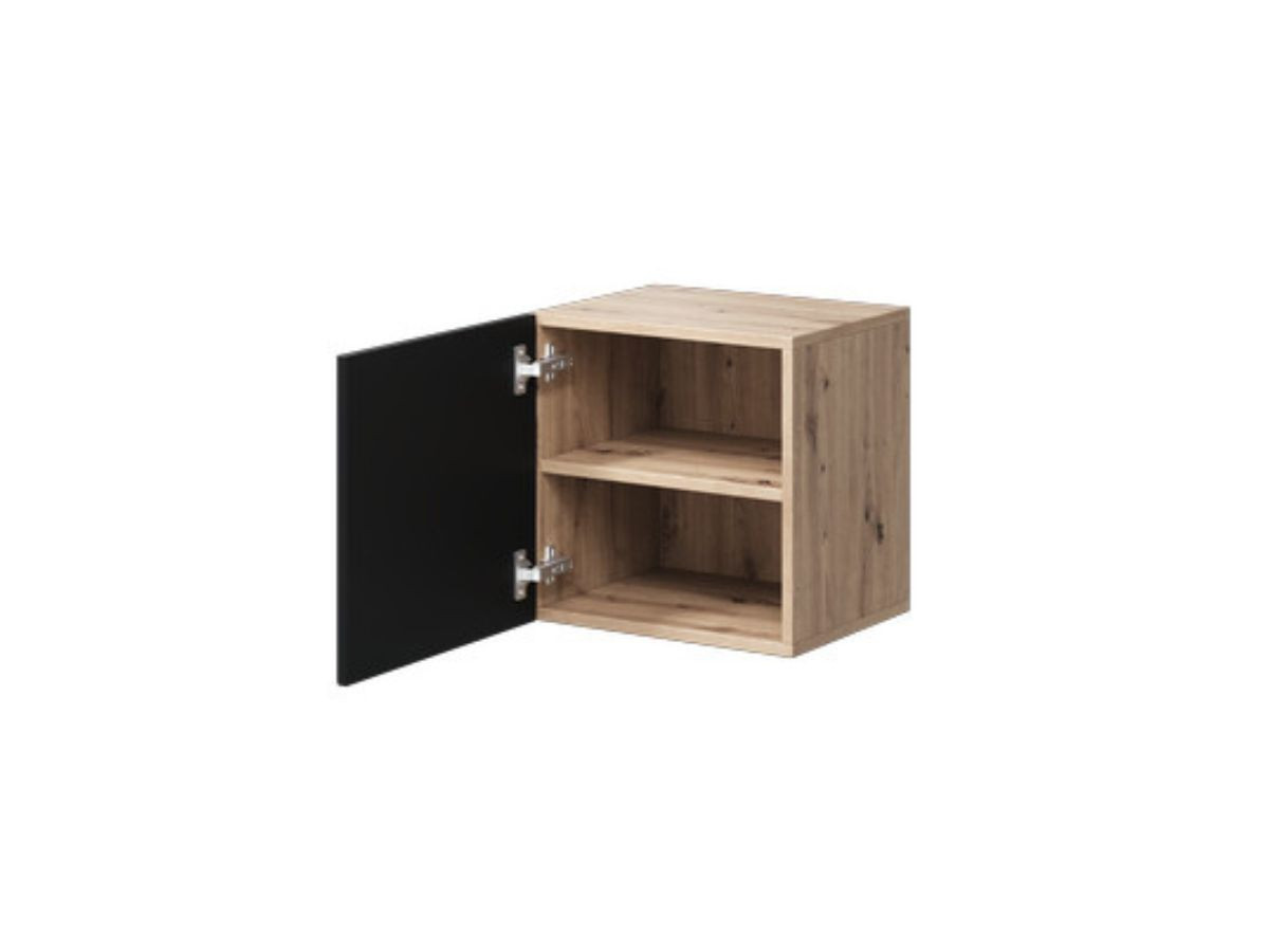 Table de chevet 1 porte ALICE bois — vue 5