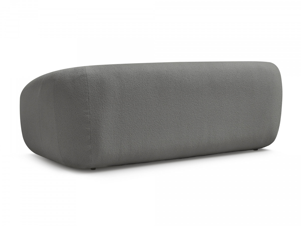 Canapé droit convertible déplimousse NEYO tissu bouclette