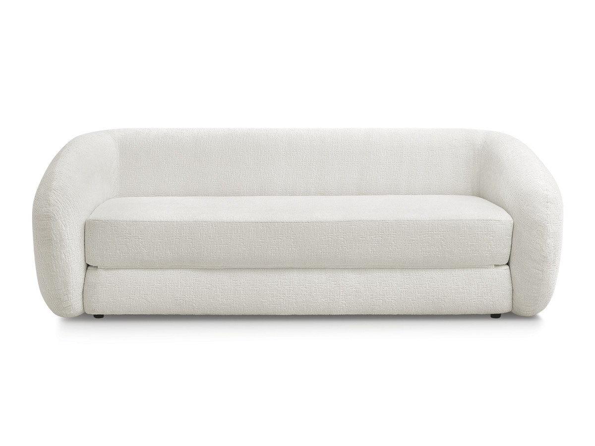 Canapé droit convertible déplimousse NEYO tissu texturé
