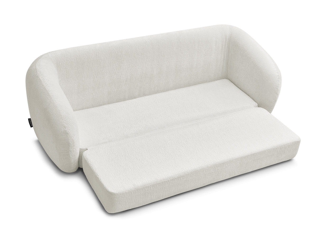 Canapé droit convertible déplimousse NEYO tissu texturé